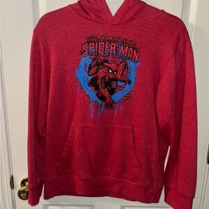 Marvel Spider-Man Red Hoodie Size XXL Gently Worn
